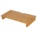 Supporto per Monitor PC in Bambù Naturale 60x30x8.5 cm 