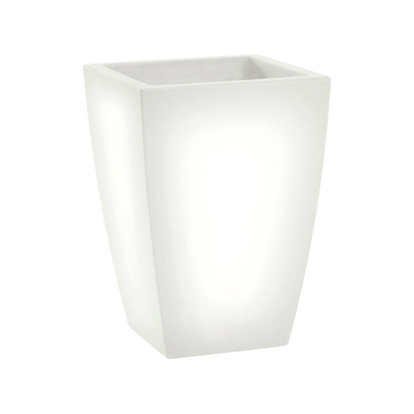 sconto Vaso Luminoso da Giardino a LED 40x40x57 cm in Resina 5W Jasmine Bianco Neutro