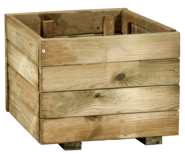 online Fioriera da Giardino con Griglia 40x40 cm in Legno di Conifera Taini