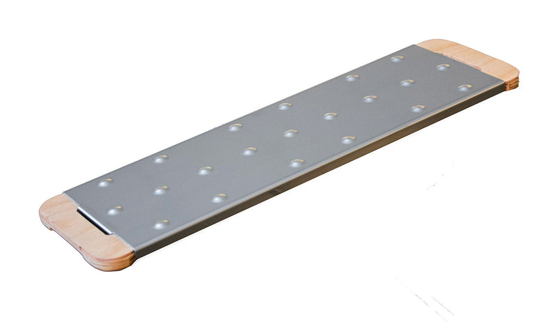 Tagliere da Cucina 40,5x12 cm In Legno e Acciaio Giusto 