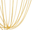 Lampadario Elegant Ø29x72 cm in Ferro Nero e Oro