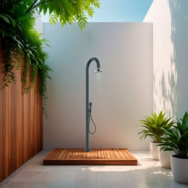 Doccia da Giardino in Alluminio Soffione 3 Getti Sined Luna Alu D Sensor Grigio online