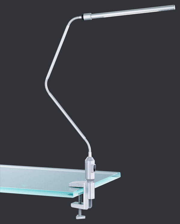 Lampa a morsetto da Interno a LED in Metallo Titanio sconto