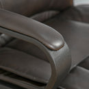 Sedia Poltrona Direzionale da Ufficio in Similpelle Marrone