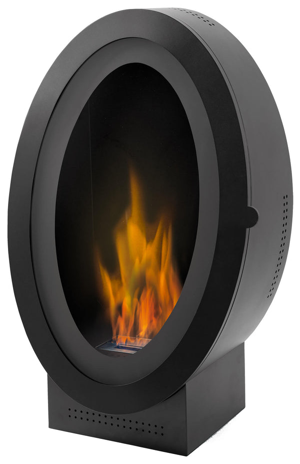 Camino a Bioetanolo da Pavimento 78x42x120 cm Karlsen Osaka Nero online