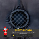 Babbo Natale Gonfiabile Luminoso con Luci LED 240 cm 