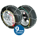 Catene da Neve per Auto 9 mm a Rombo Omologate Blue Ice Varie Misure