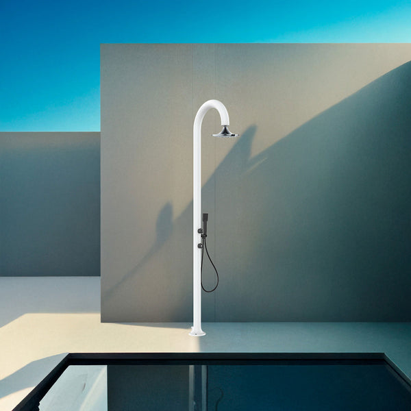 Doccia da Giardino in Alluminio Soffione 3 Getti Sined Luna Alu D Sensor Bianco acquista