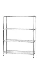 Scaffale 4 Ripiani 121x45x160 cm in Metallo Cromato Tosini