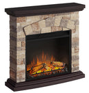 Camino Elettrico da Pavimento Effetto Fiamma 1500W Tagu Tori Effetto Pietra