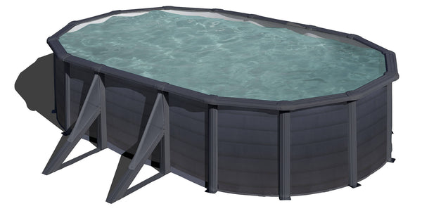 Piscina Ovale Fuori Terra 500x300xh120 cm in Acciaio e PVC Gre Kea online