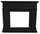 Cornice da Pavimento per Inserto Camino Elettrico 110x94,9x24,9 cm in MDF Sined Pienza Nero