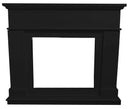 Cornice da Pavimento per Inserto Camino Elettrico 110x94,9x24,9 cm in MDF Sined Pienza Nero