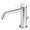 Rubinetto Miscelatore Monocomando Lavabo con Scarico in Acciaio Inox Maniglia Neve