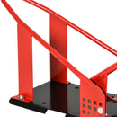 Cavalletto Alzamoto Anteriore 27,5x51-69x34 cm Max 450 Kg in Metallo Rosso e Nero