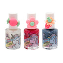 Box 3 Smalti Unicorno per Bambini a Base d’Acqua 9 ml Profumazione Rosa