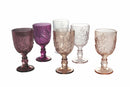 Set 6 Calici in Vetro 340 ml Villa d'Este Home Tivoli Coral Provence