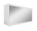 Specchiera da Bagno 100x18x50 cm in Legno TFT Bali Bianco Lucido