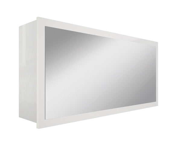 Specchiera da Bagno 100x18x50 cm in Legno TFT Bali Bianco Lucido online