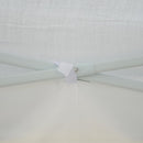 Tendostruttura Impermeabile 3x3m con Pannelli Laterali in Acciaio Bianco 