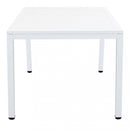 Tavolo Milo 150x90x74 h cm in Alluminio Bianco
