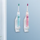 Porta spazzolino elettrico da parete con adesivo Bianco