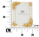 Cornice Butterlyforest 20x2,8x25 cm in Poliresina e Vetro Crema e Oro