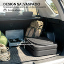 WC Portatile da Campeggio 42x46x43,5 cm con 12 Pacchetti Coagulanti e 12 Sacchetti di Smaltimento in PP Grigio e Nero      