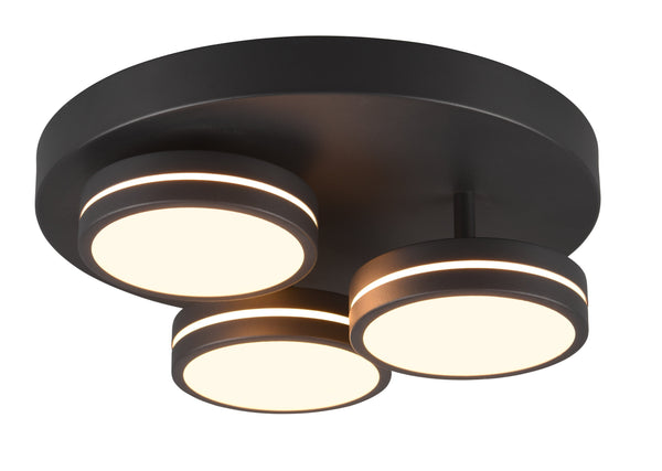 acquista Plafoniera da Interno a LED in Metallo Antracite