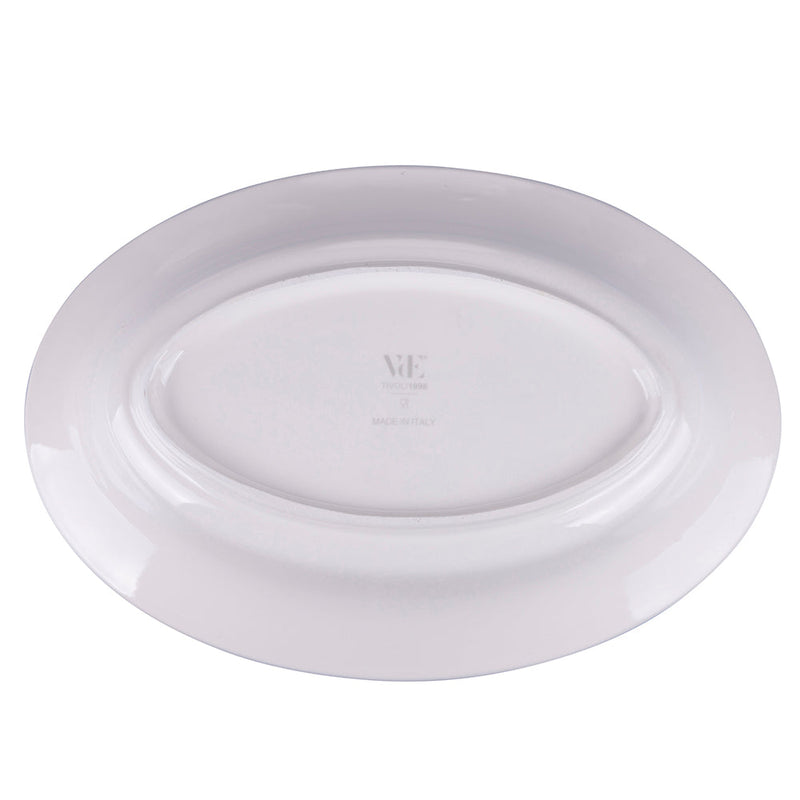 Piatto da Portata 47x34x10 cm  in Ceramica VdE Tivoli 1996 Face to grey 