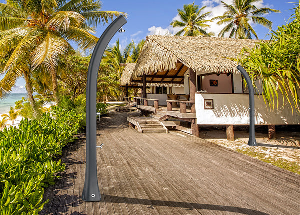 Doccia Solare da Giardino 28L Miscelatore e Lavapiedi Arkema Happy Five Blue Ocean sconto