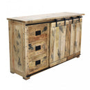 Mobile Vergil 150x45x90 h cm in Legno Marrone