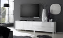 Mobile TV 2 Porte 2 Cassetti 53x210x45cm TFT  Sola Bianco Lucido