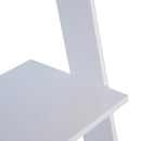 Libreria 5 Ripiani Aperti Design Moderno in Legno Bianco 50x40x195 cm 