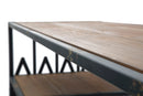 Liberia Elevator Big 122x38x141 cm in Ferro e Legno di Abete Nero e Marrone