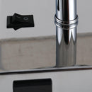 Lampada da Comodino Abat Jour con Paralume in Tessuto e 2 Porte USB E27 12x12x35 cm  Crema