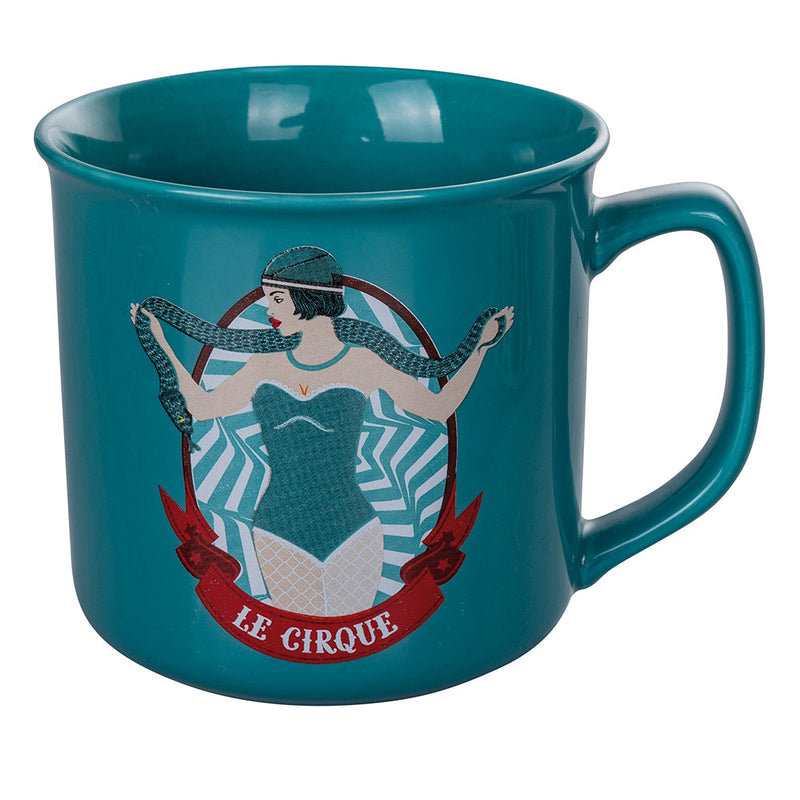 Set 2 Tazze Ø9,2x8,7 cm in Bone China VdE Tivoli 1996 Le cirque tiffany