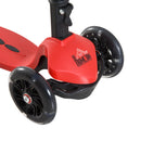 Monopattino per Bambini con 3 Ruote in Alluminio Fluo e Freno Rosso 