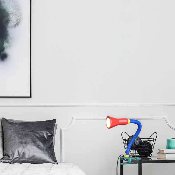 acquista Lampa a morsetto da Interno E14 in Plastica Multicolore