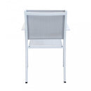 Sedia da Giardino Zante Impilabile 56x60x84 h cm in Textilene Bianco