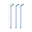 Kit Struttura Modulare Raccordi e 3 Profili a Pavimento e Parete in Alluminio Emuca Zero Nero