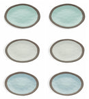 Set 6 Piatti Frutta Ø21x2 cm in Gres Villa d'Este Home Tivoli Mediterraneo