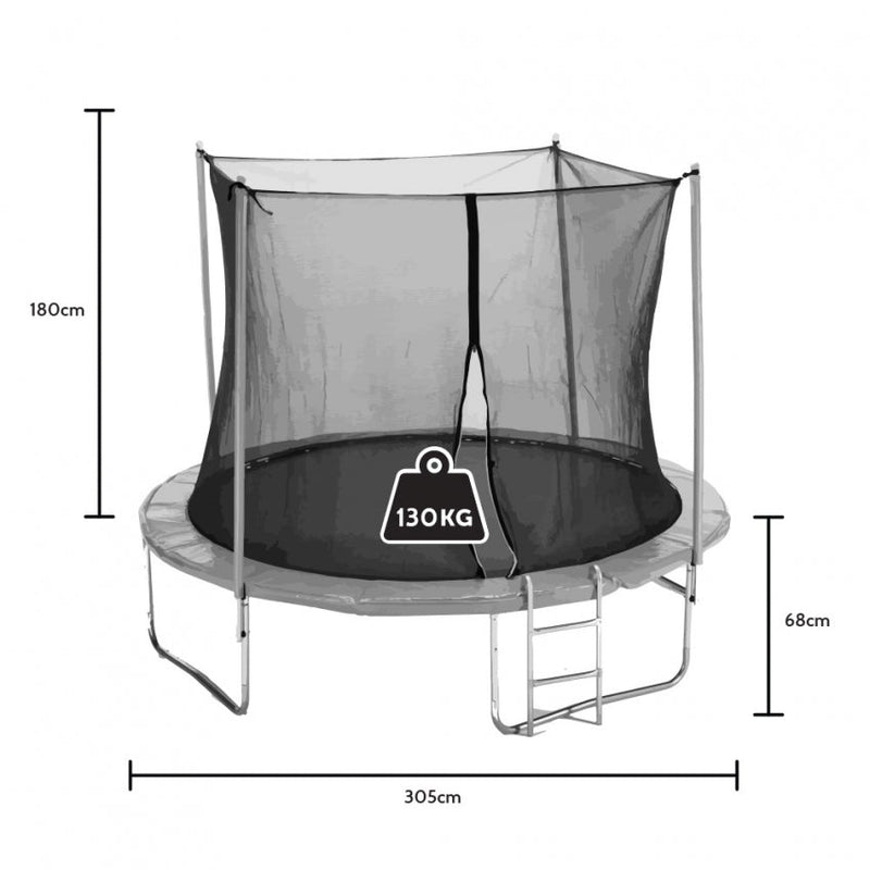 Trampolino Tappeto Elastico  Ø305 cmper Adulti e Bambini