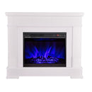 Camino Elettrico da Pavimento 88,2x104,4x27,9 cm Effetto Fiamma 1500W Ideal & Lorance color Bianco