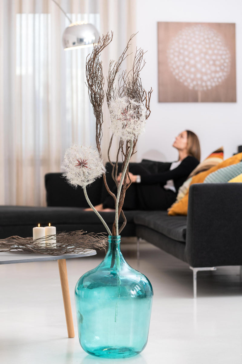 Set 2 Fiori Artificiali di Dandelion Altezza 92 cm 