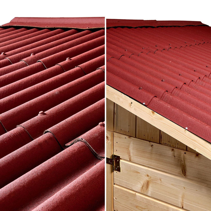 Casetta Box da Giardino 1,2x1,2 m con Pavimento in Legno Picea Massello 16mm Eden