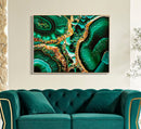 Dipinto su Tela Laccato Smeraldy con Cornice 82x4x62 cm in Metallo e Abete e Tela      