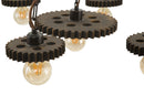 Lampadario Ingranaggio Ø85x30 cm in Ferro