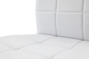 Set di 4 Sedie in Similpelle Morbida 85x55x50 cm TFT DC Bianco
