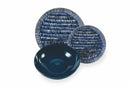 Servizio Piatti 18 Pezzi in Porcellana e Gres Multicolor Villa d'Este Home Tivoli Masai Blue